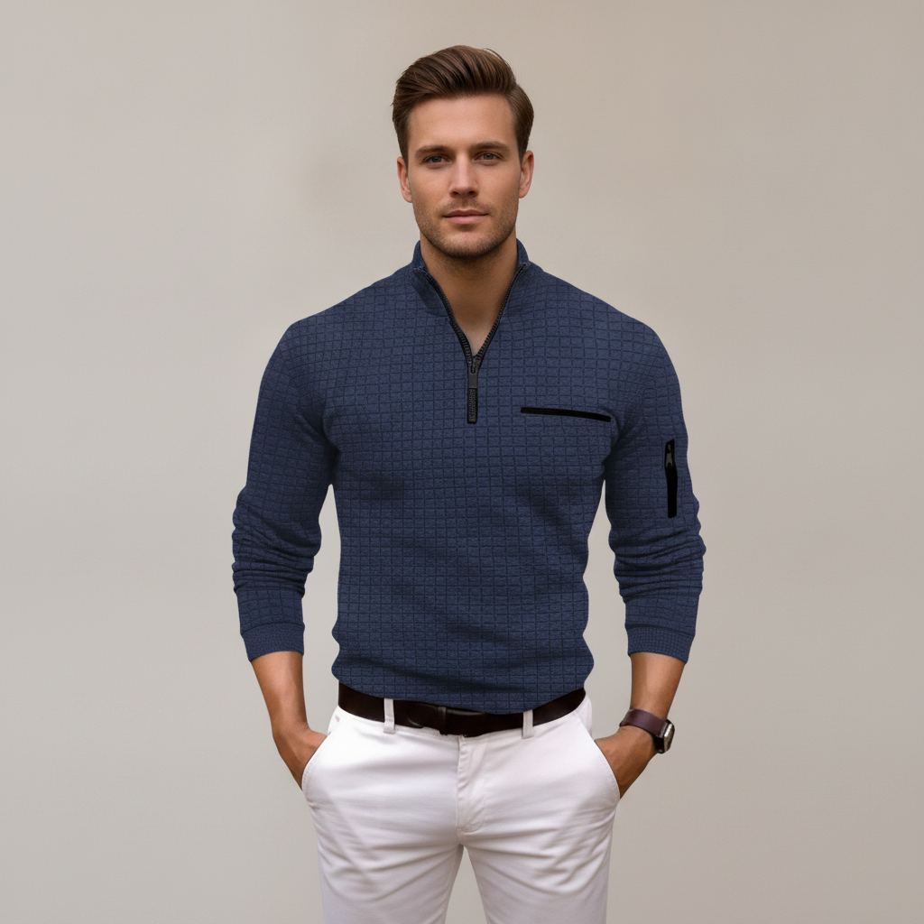 Andrey - Stylish Half-Zip Top