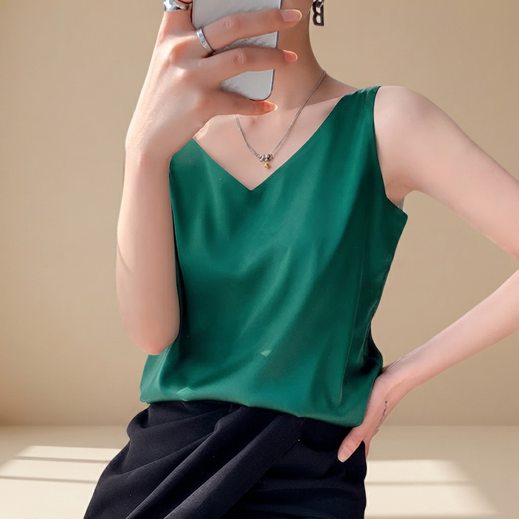 Trina - Elegant V-Neck Top