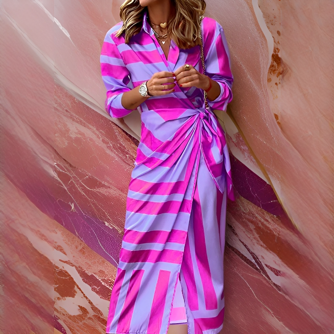 Emily - Stylish and Elegant Striped Dress