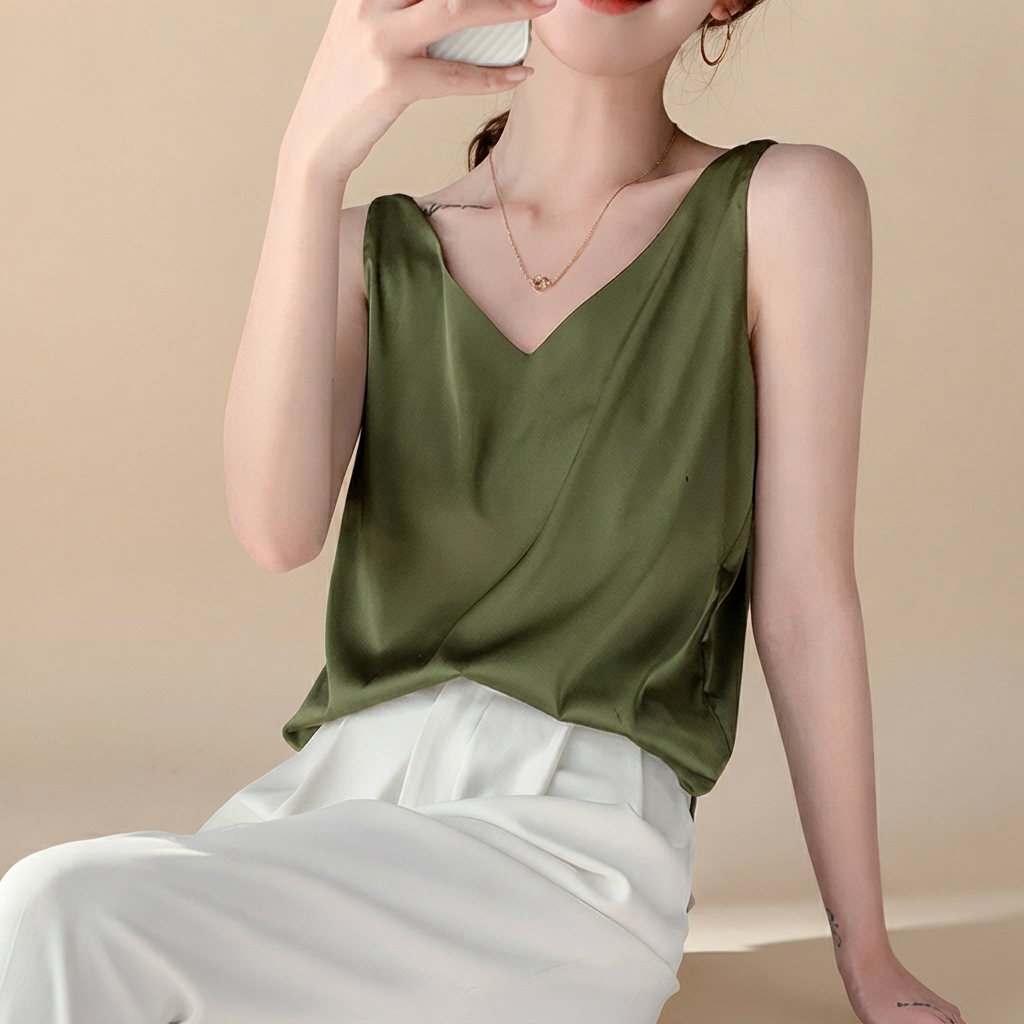Trina - Elegant V-Neck Top