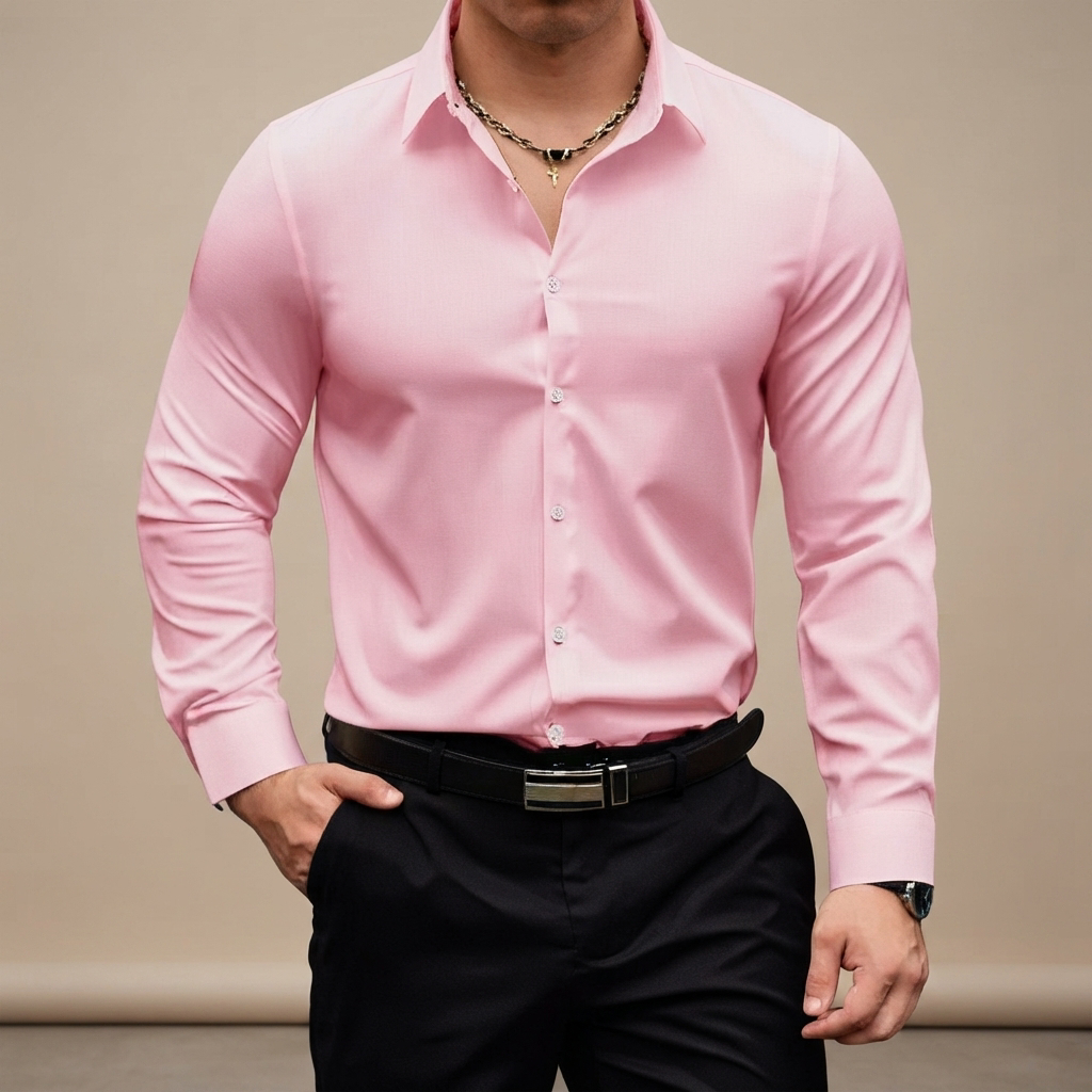 Percy - Easygoing Long-Sleeve Polo Shirt