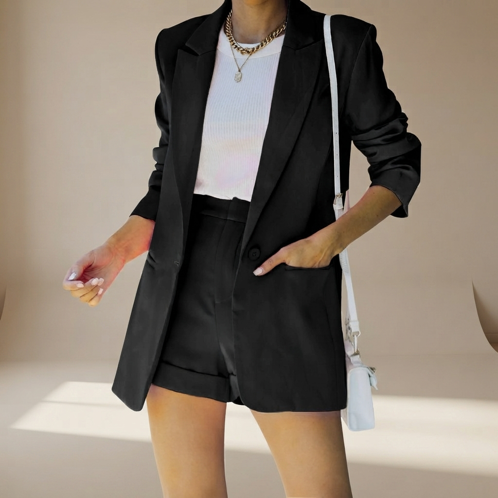 Geraldine - Chic Suit Short Set