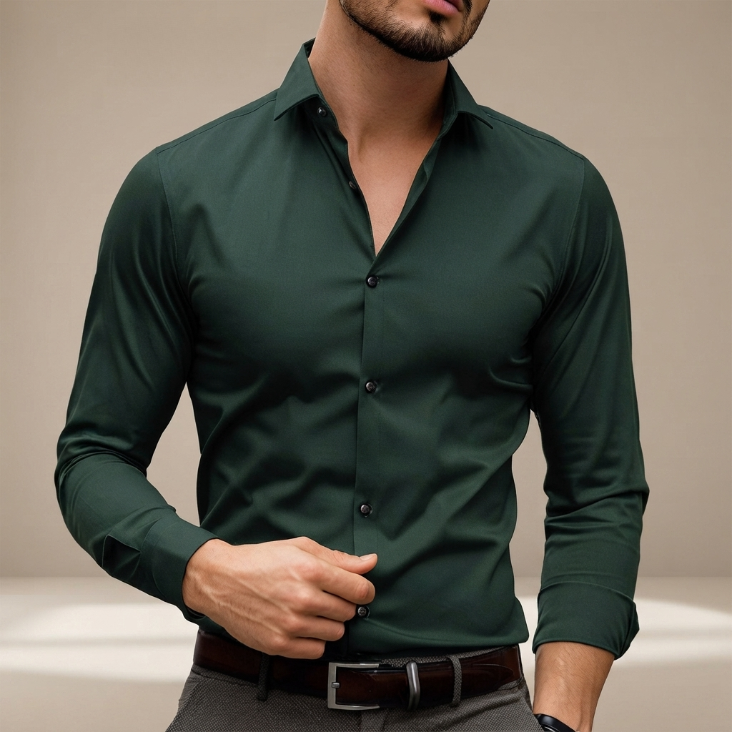 Percy - Easygoing Long-Sleeve Polo Shirt