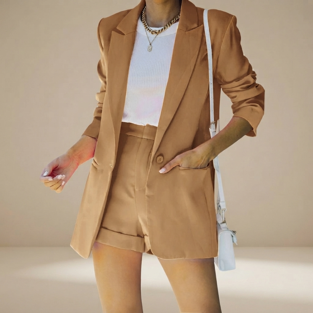 Geraldine - Chic Suit Short Set