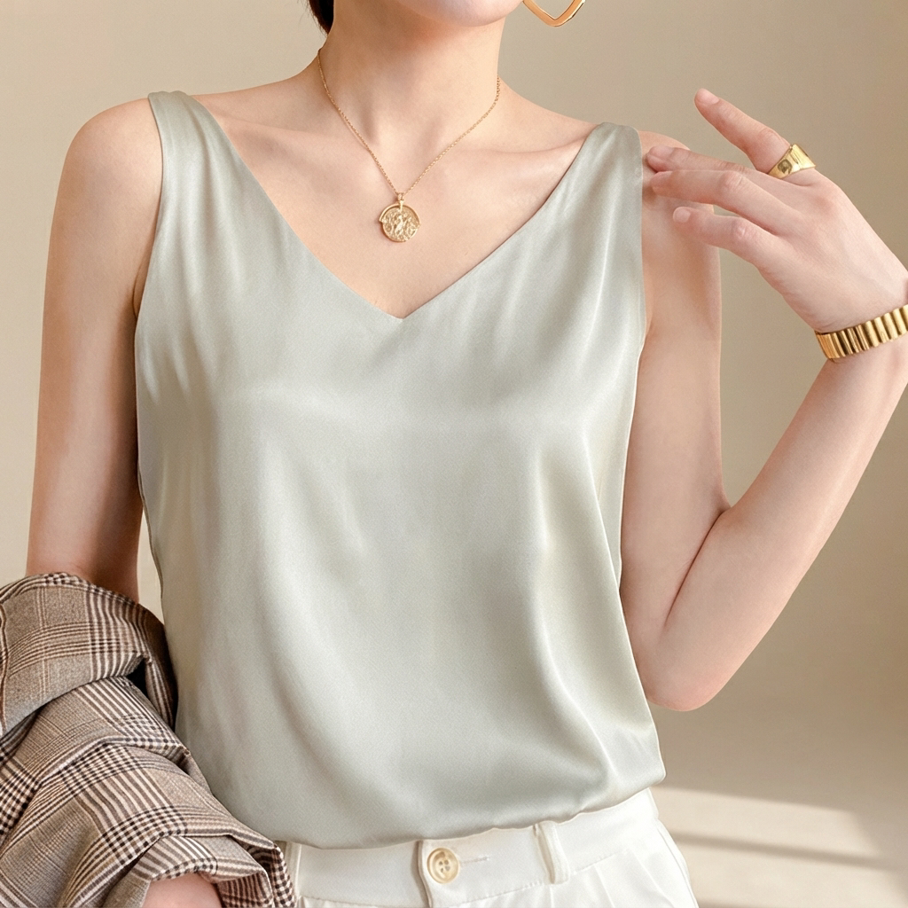 Trina - Elegant V-Neck Top