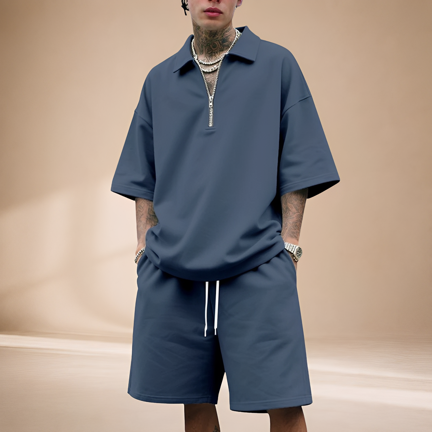 Keenan - Relaxed Zip-Up Coordinated Set