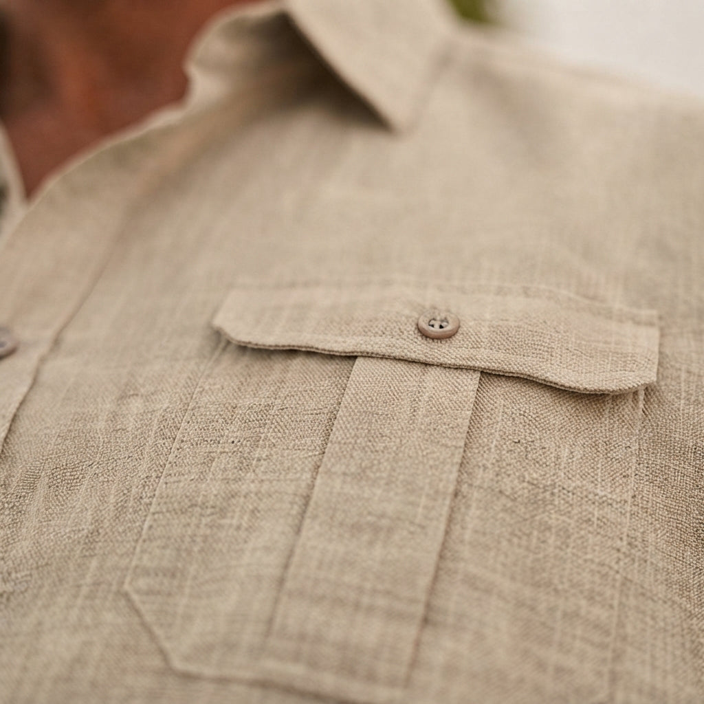 Lewys - Casual Button-Front Polo Shirt