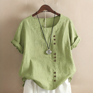 Noelle - Stylish Button Loose-Fit Blouse