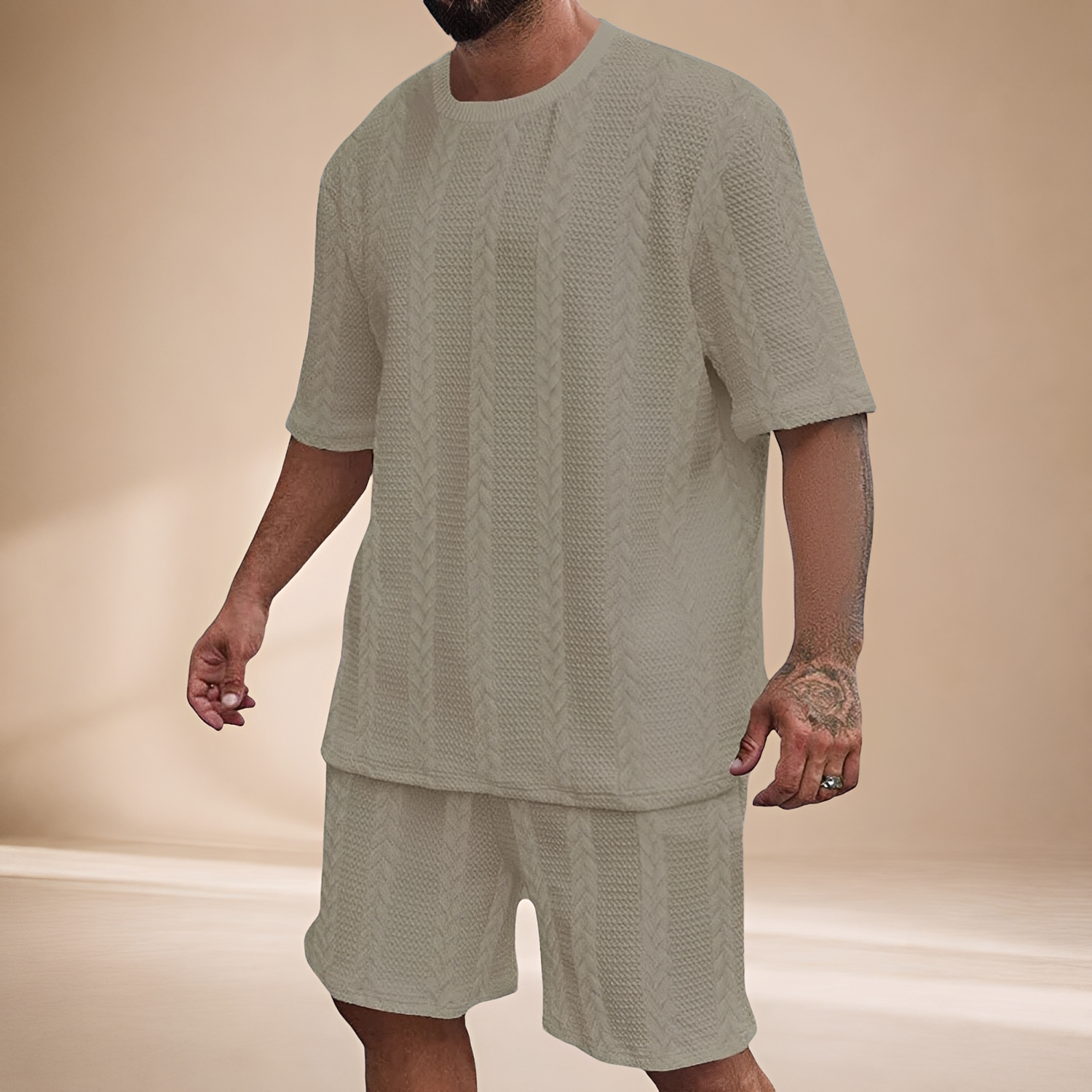 Johnston - Relaxed T-shirt and Shorts Set
