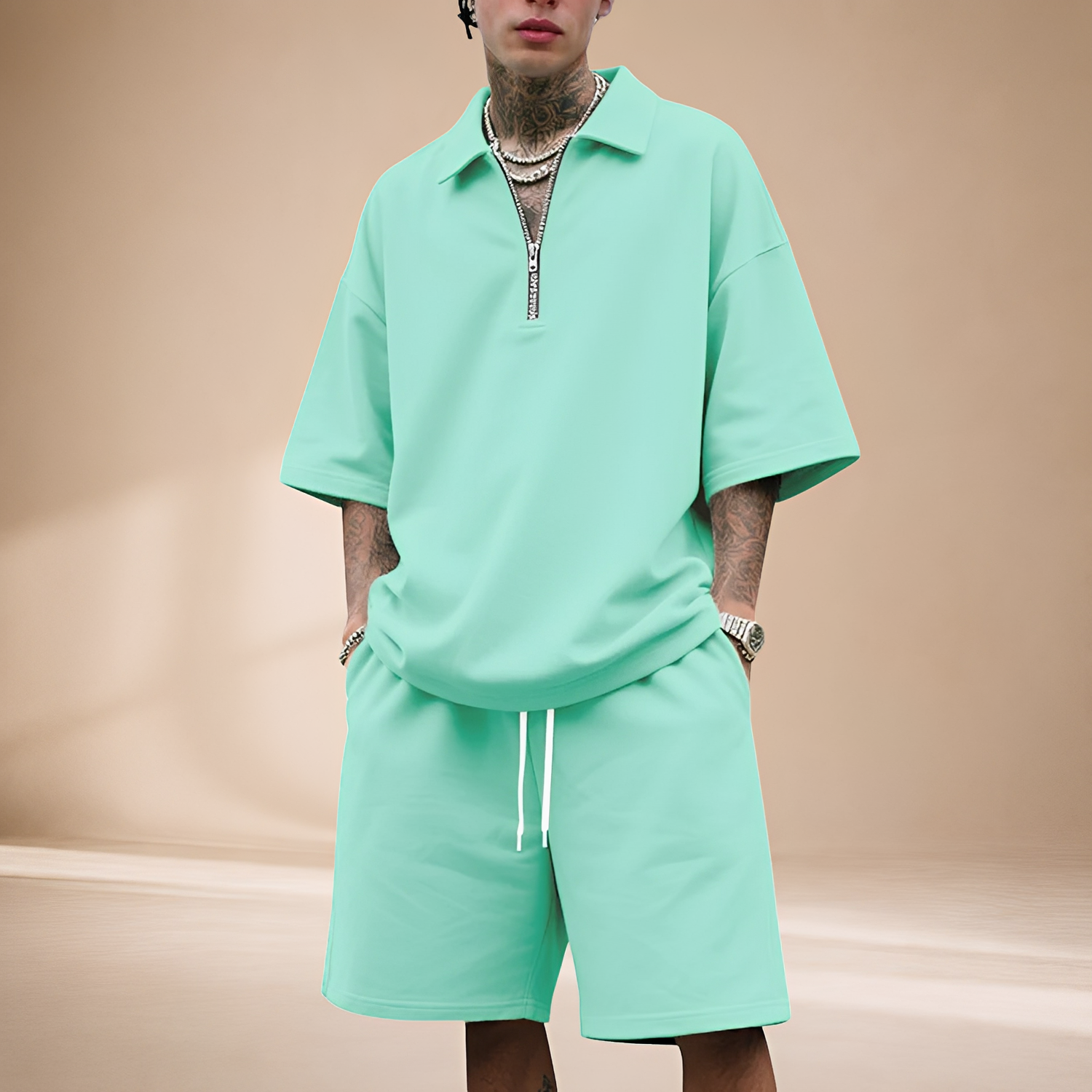 Keenan - Relaxed Zip-Up Coordinated Set
