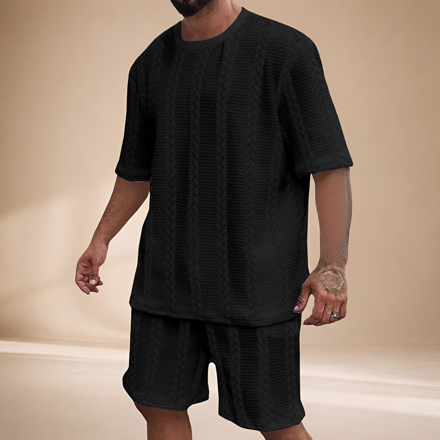 Johnston - Relaxed T-shirt and Shorts Set