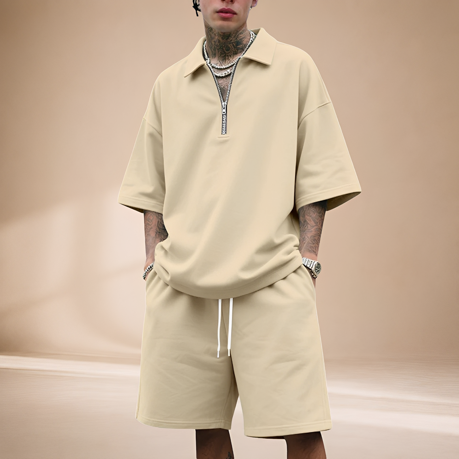 Keenan - Relaxed Zip-Up Coordinated Set