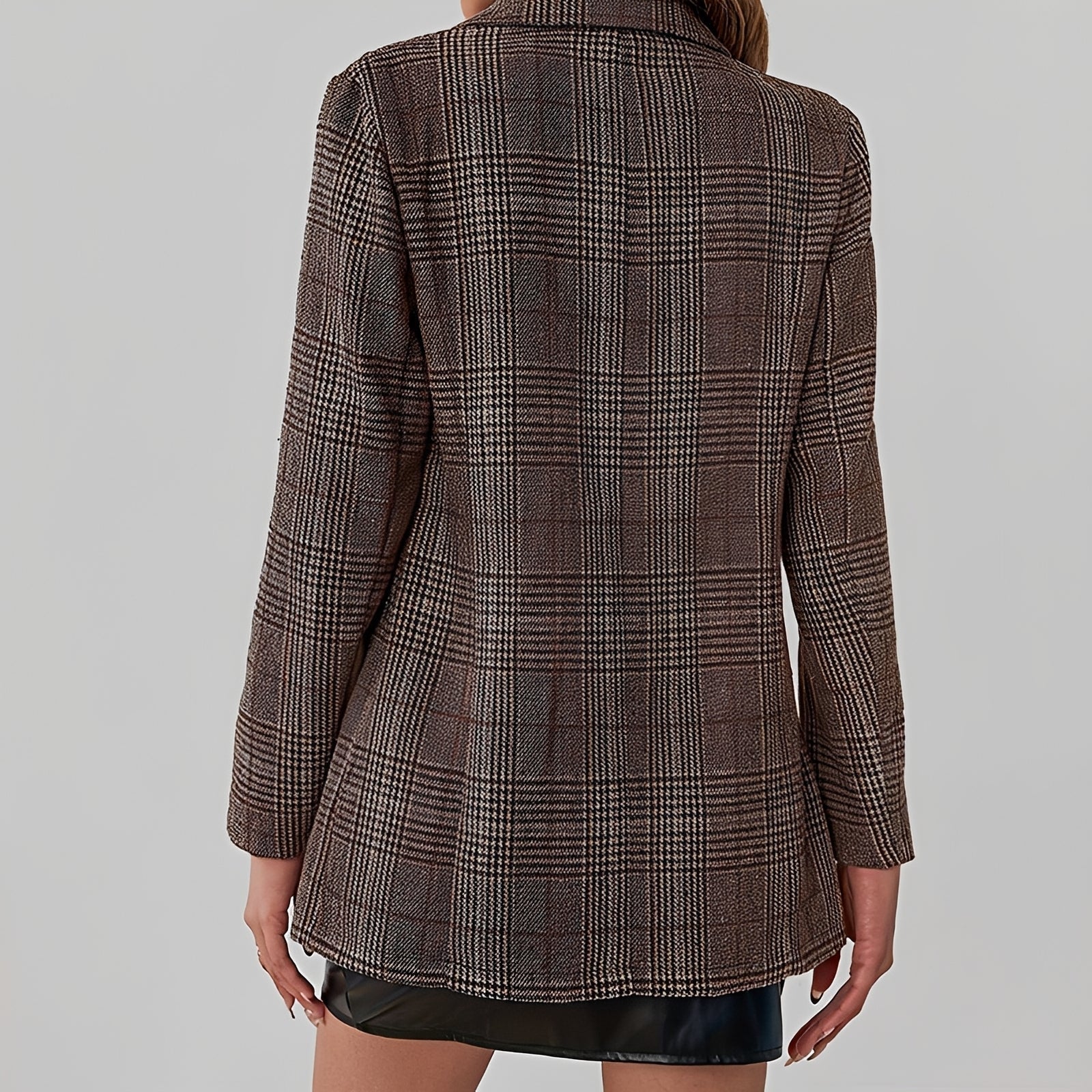 Eshal - Stylish Plaid Blazer