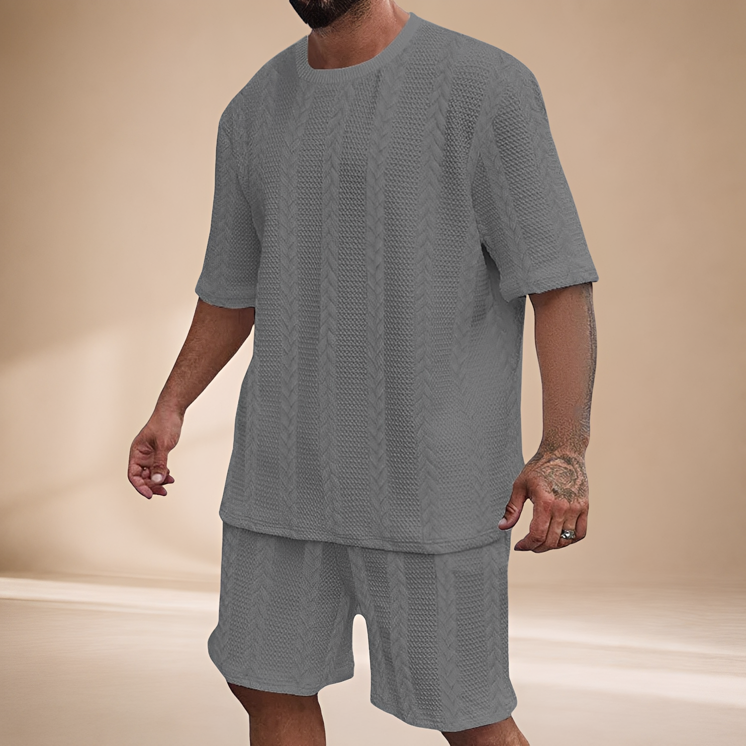 Johnston - Relaxed T-shirt and Shorts Set