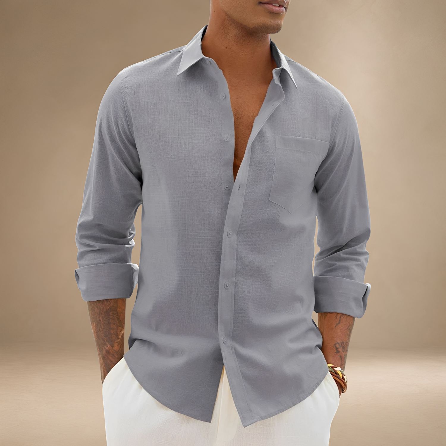 Ajay - Relaxed Long-Sleeved Shirt