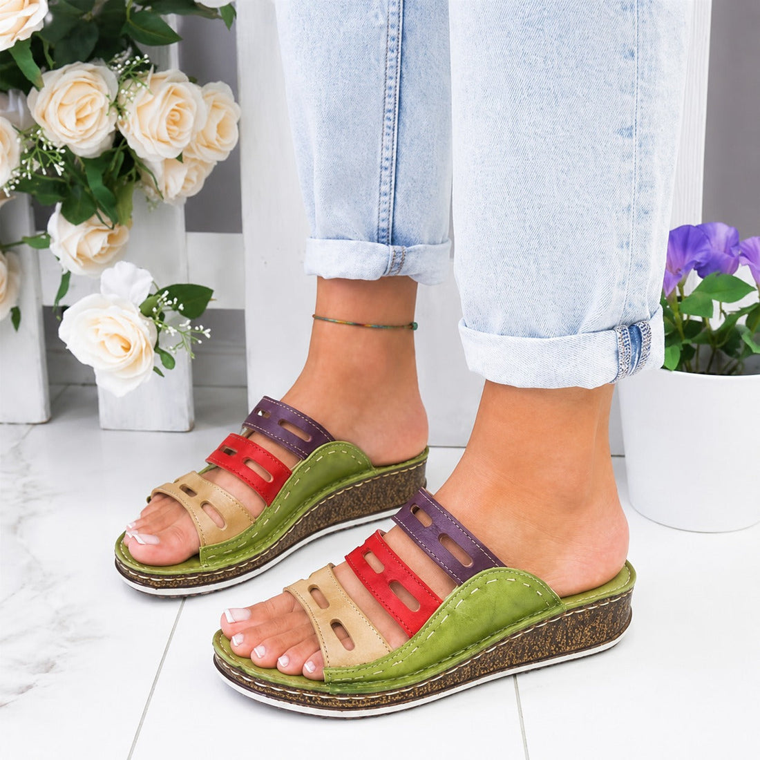 Christina - Bright Casual Sandals