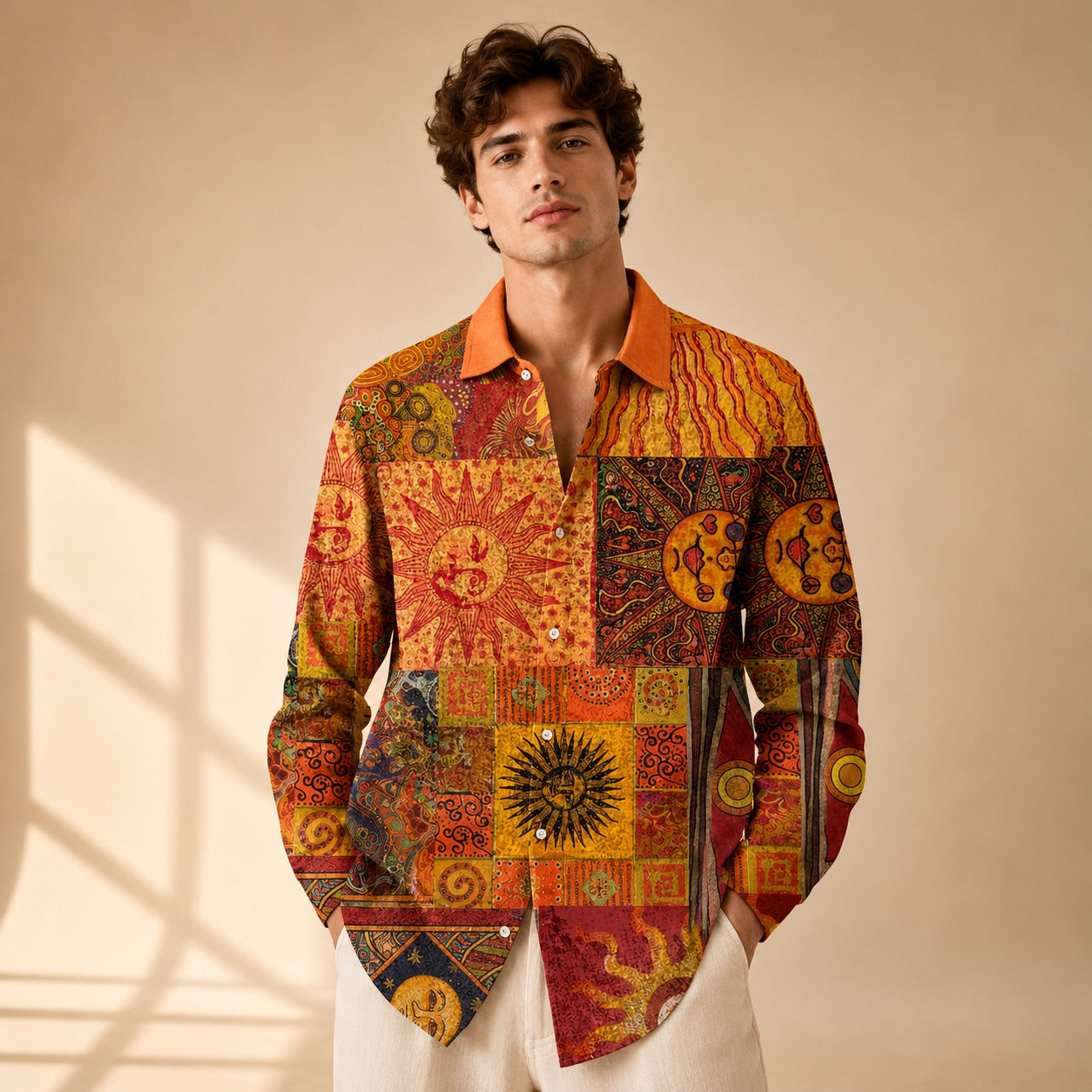 Neil - Creatively Styled Long Sleeved Shirt