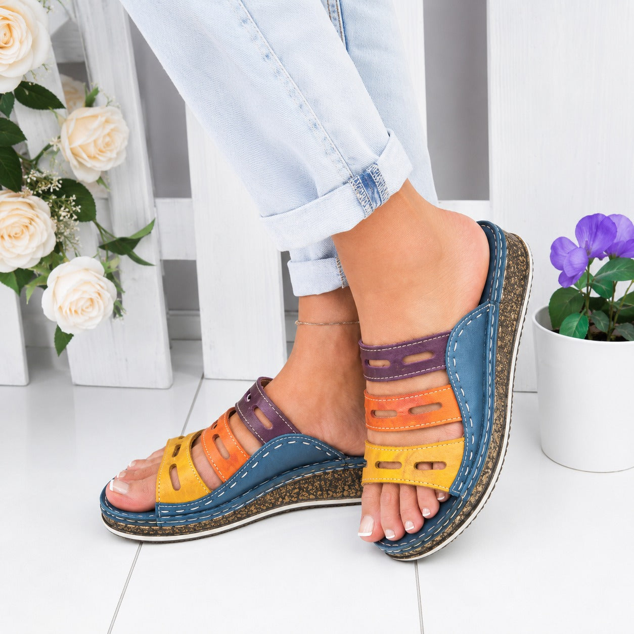 Christina - Bright Casual Sandals