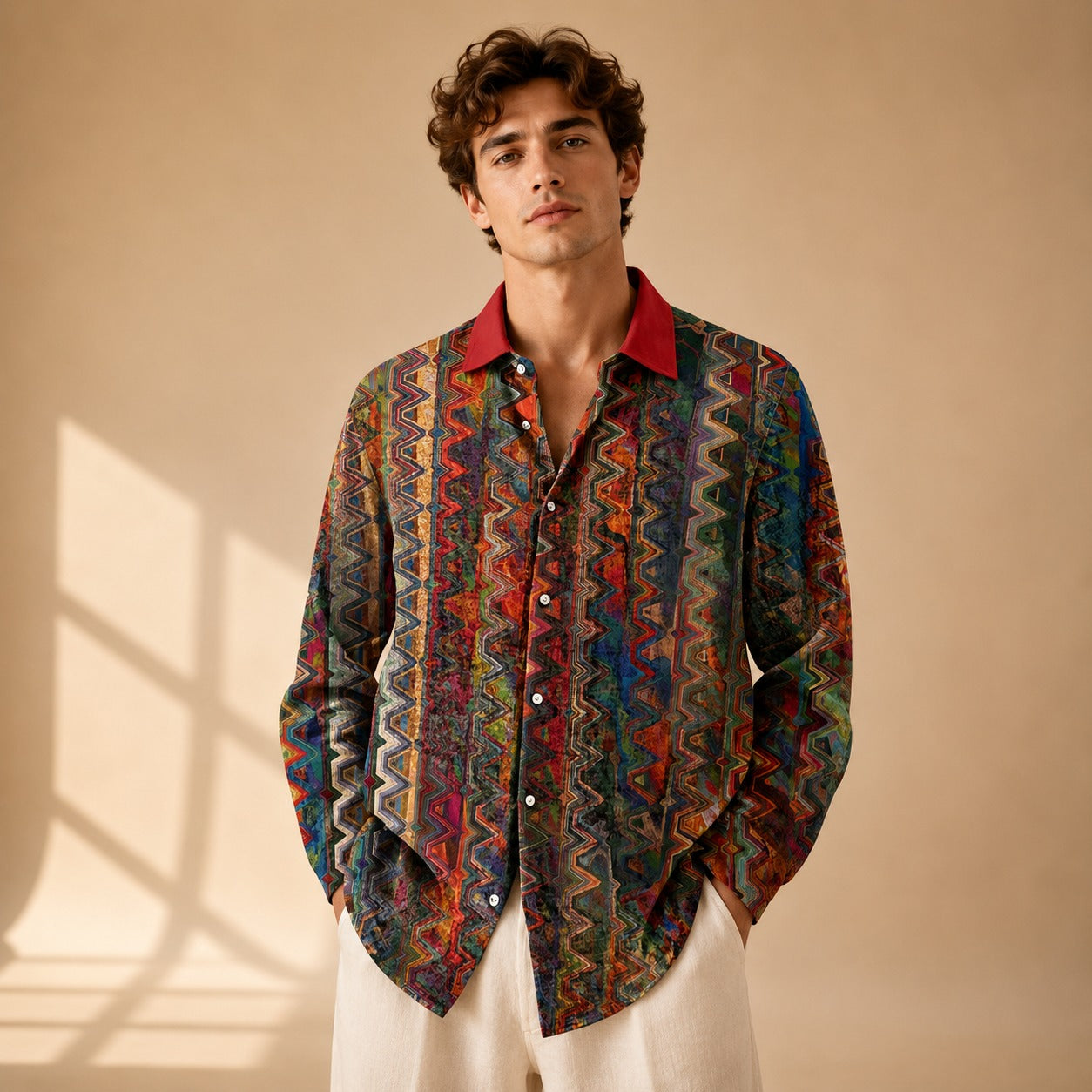 Neil - Creatively Styled Long Sleeved Shirt