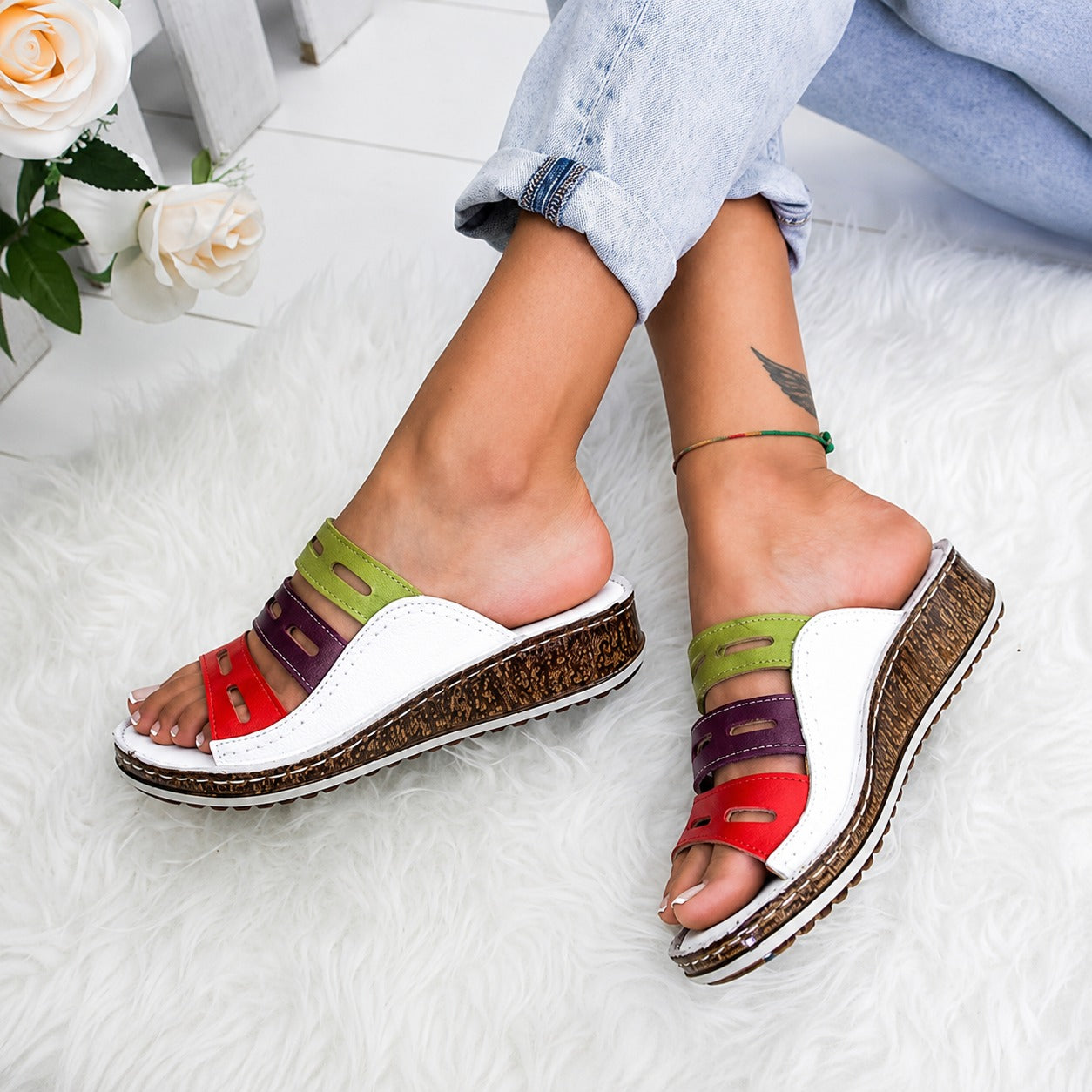 Christina - Bright Casual Sandals