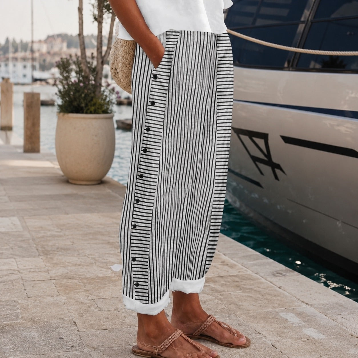 Rachael - Relaxed Pants with Side Pockets