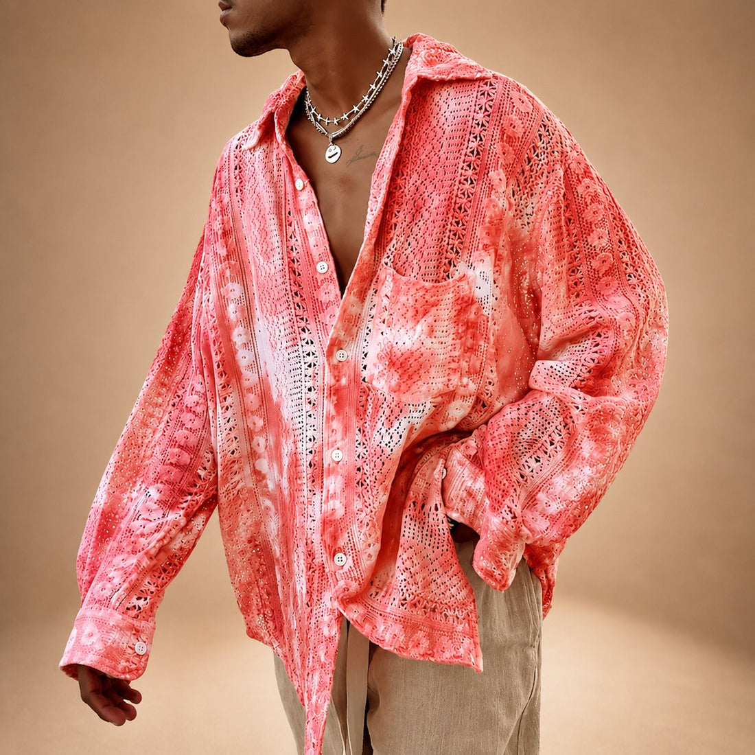 Jovan - Casual Openwork Shirt