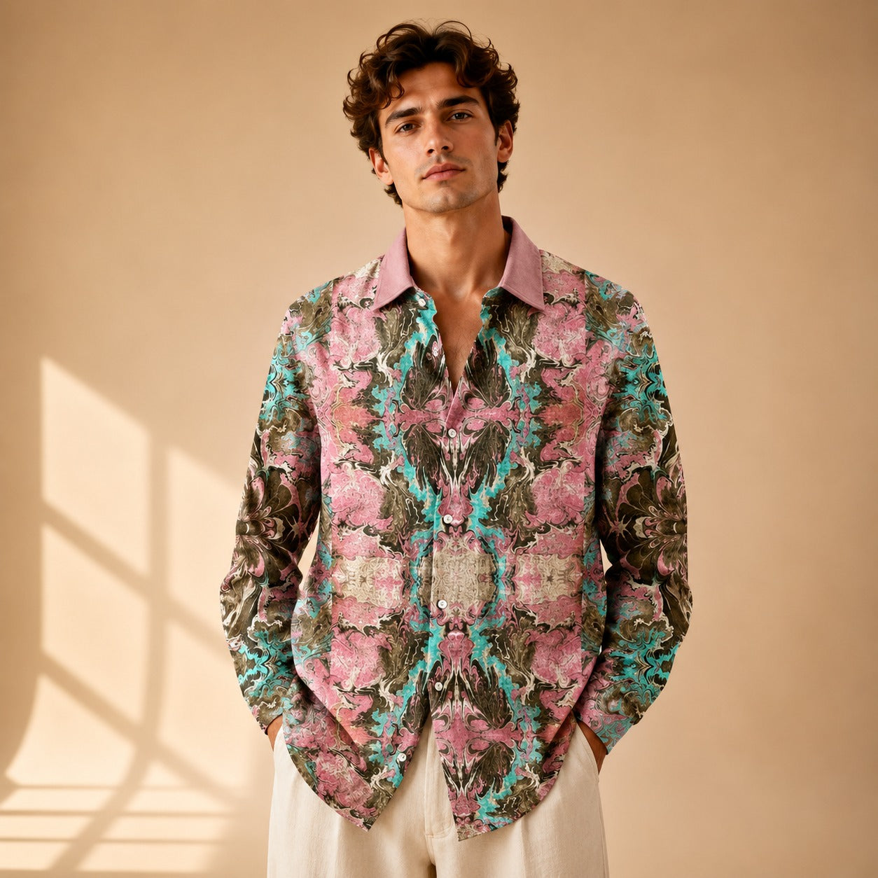 Neil - Creatively Styled Long Sleeved Shirt