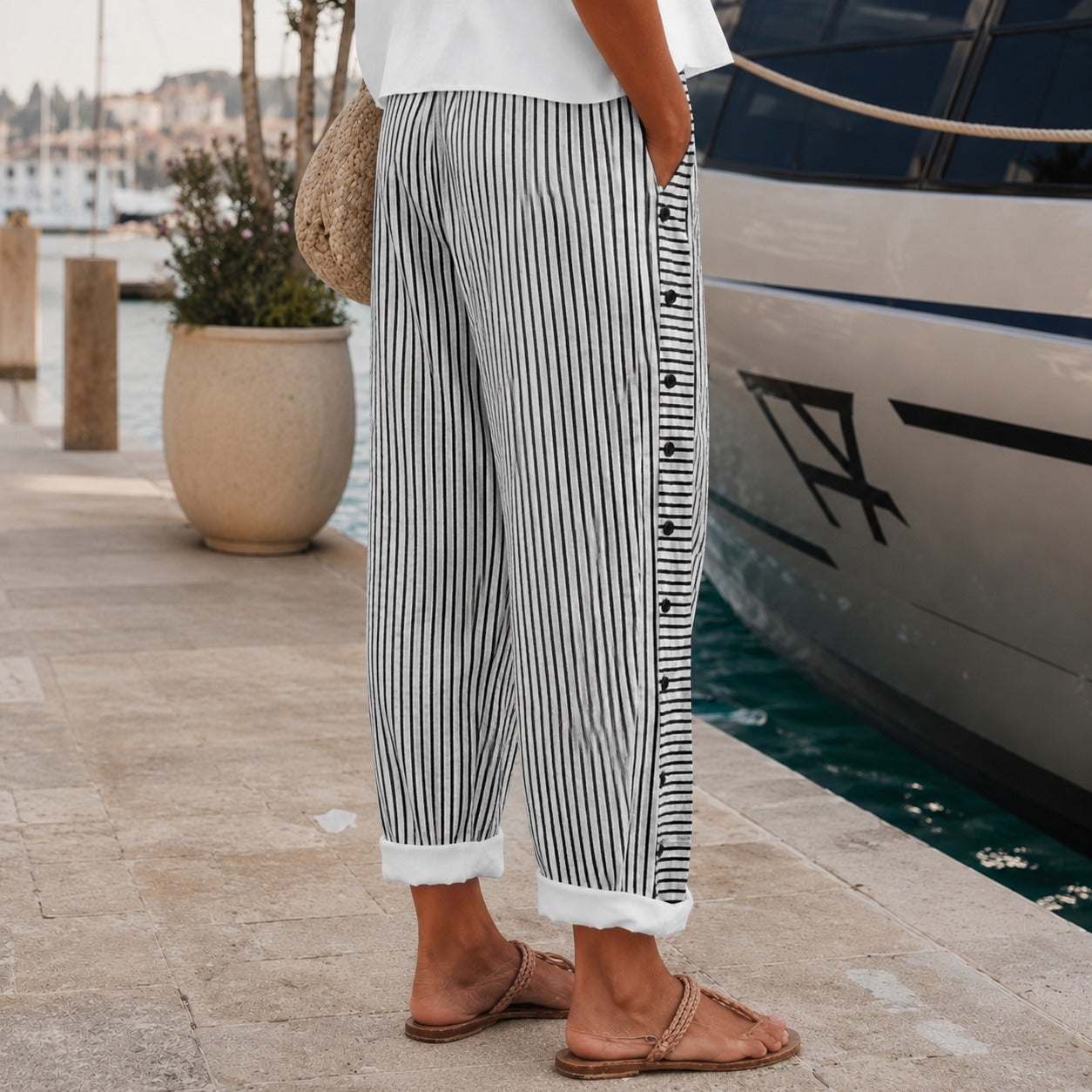 Rachael - Relaxed Pants with Side Pockets