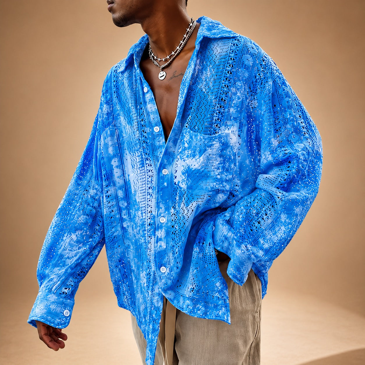 Jovan - Casual Openwork Shirt