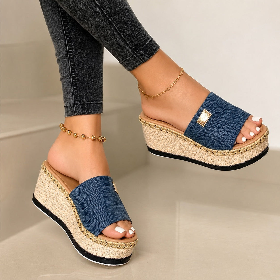 Camilla - Stylish High Wedge Sandals