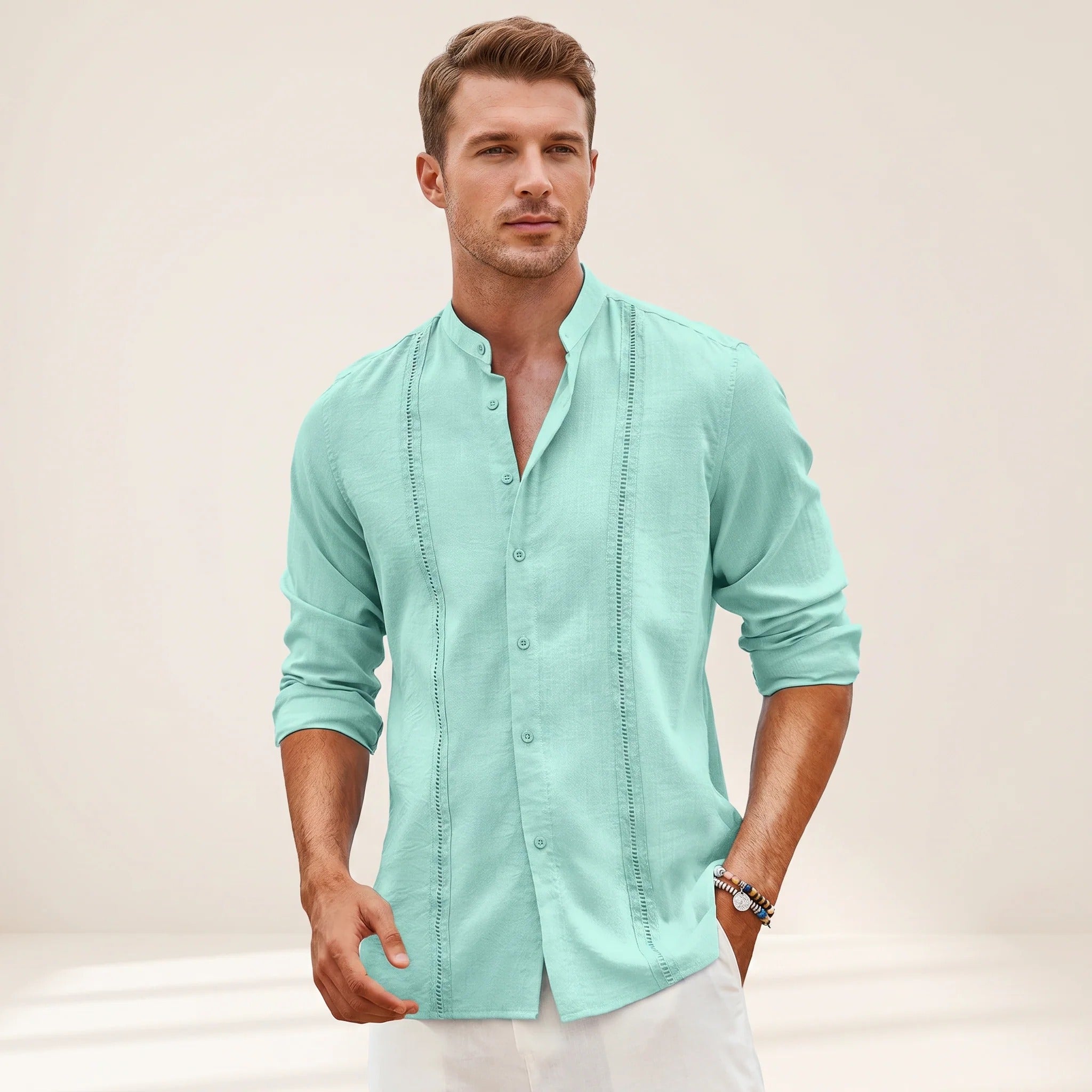 Olivier - Stylish Embroidered Shirt