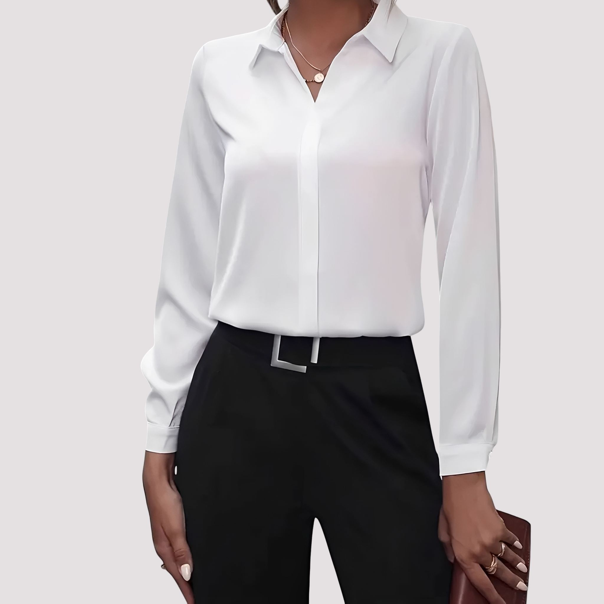 Alisa - Trendy Button-Up Shirt