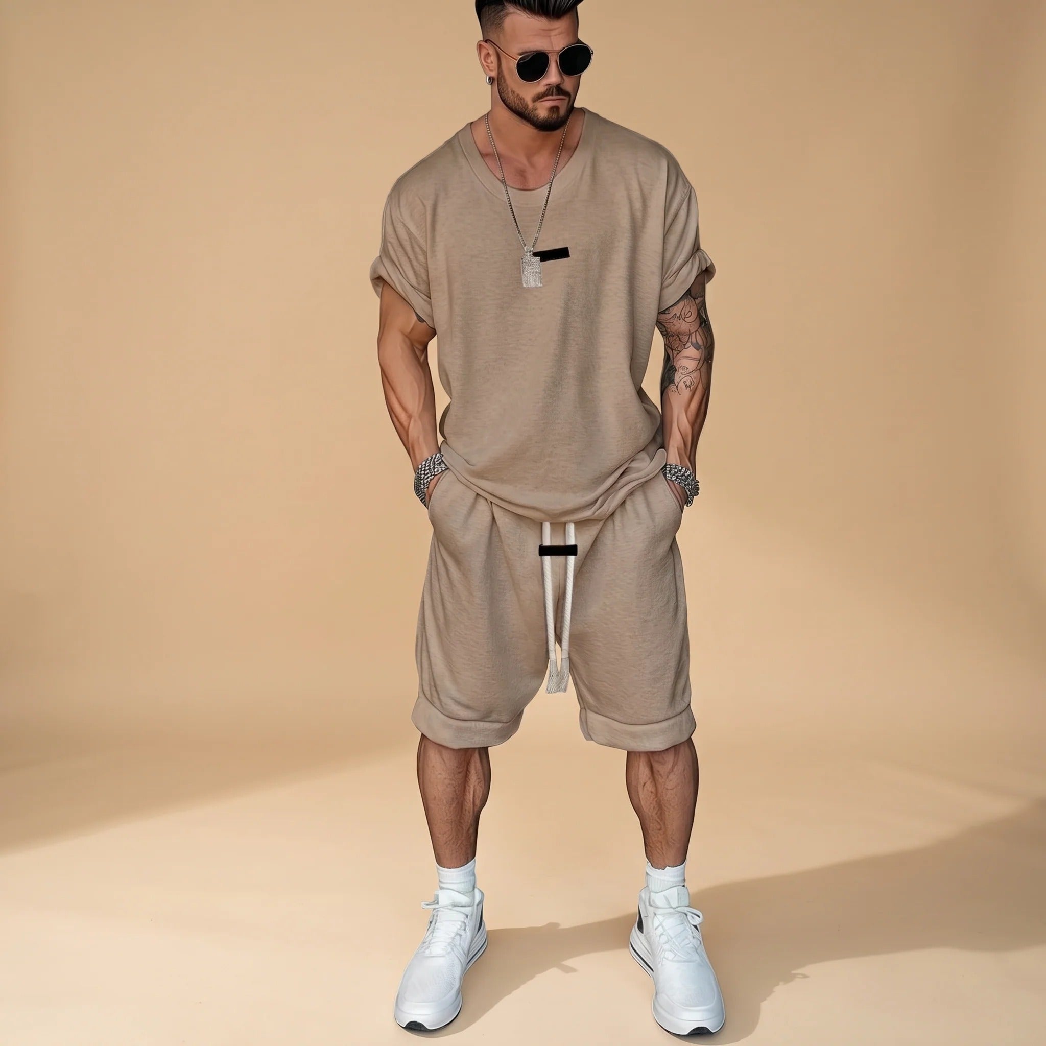 Alan - Relaxed Shirt and Shorts Set