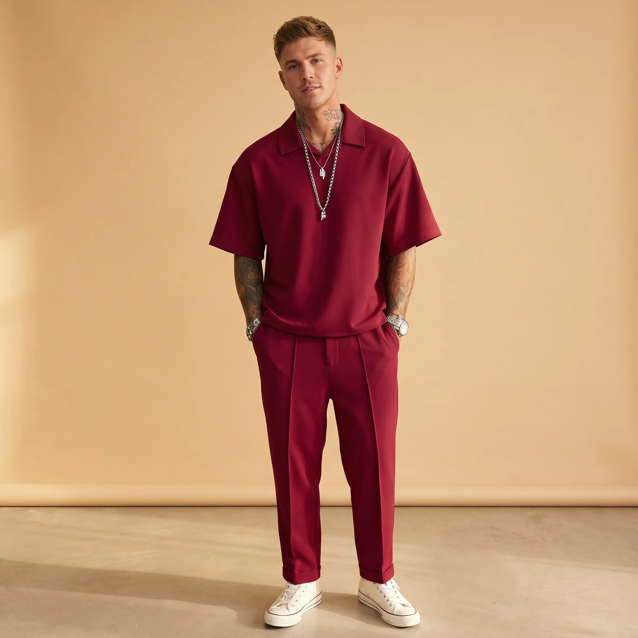 Johnston - Loose Fit Casual 2-Piece Set