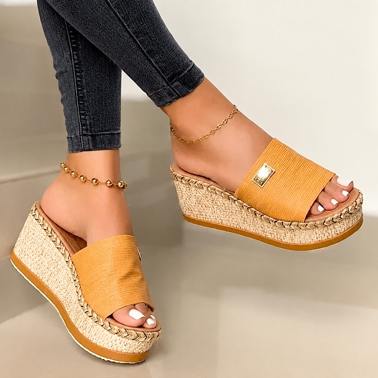 Camilla - Stylish High Wedge Sandals