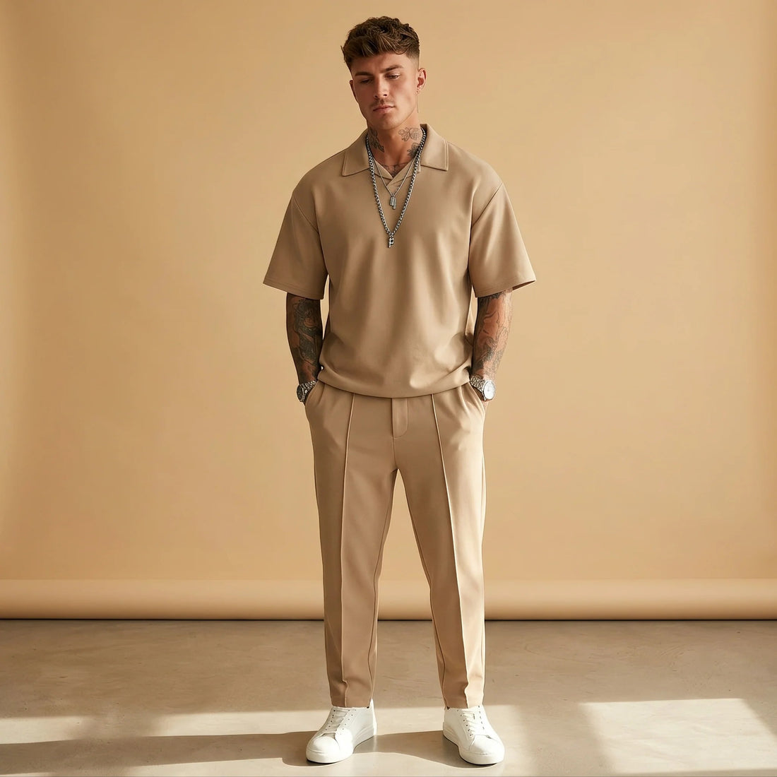 Johnston - Loose Fit Casual 2-Piece Set
