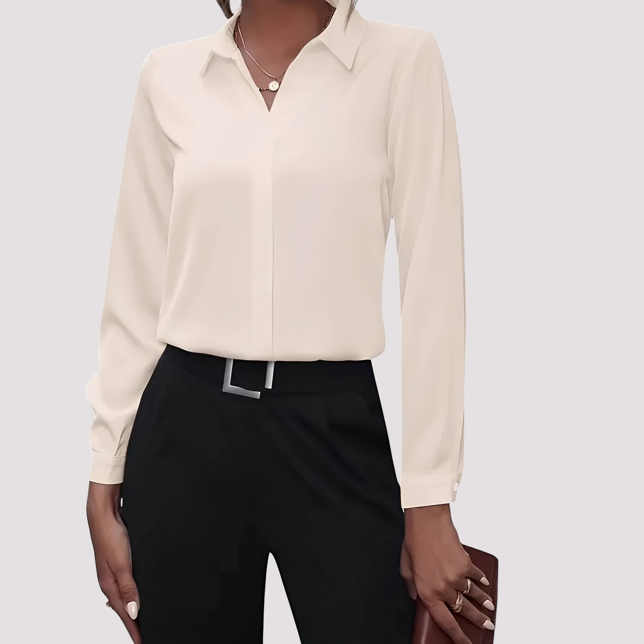 Alisa - Trendy Button-Up Shirt