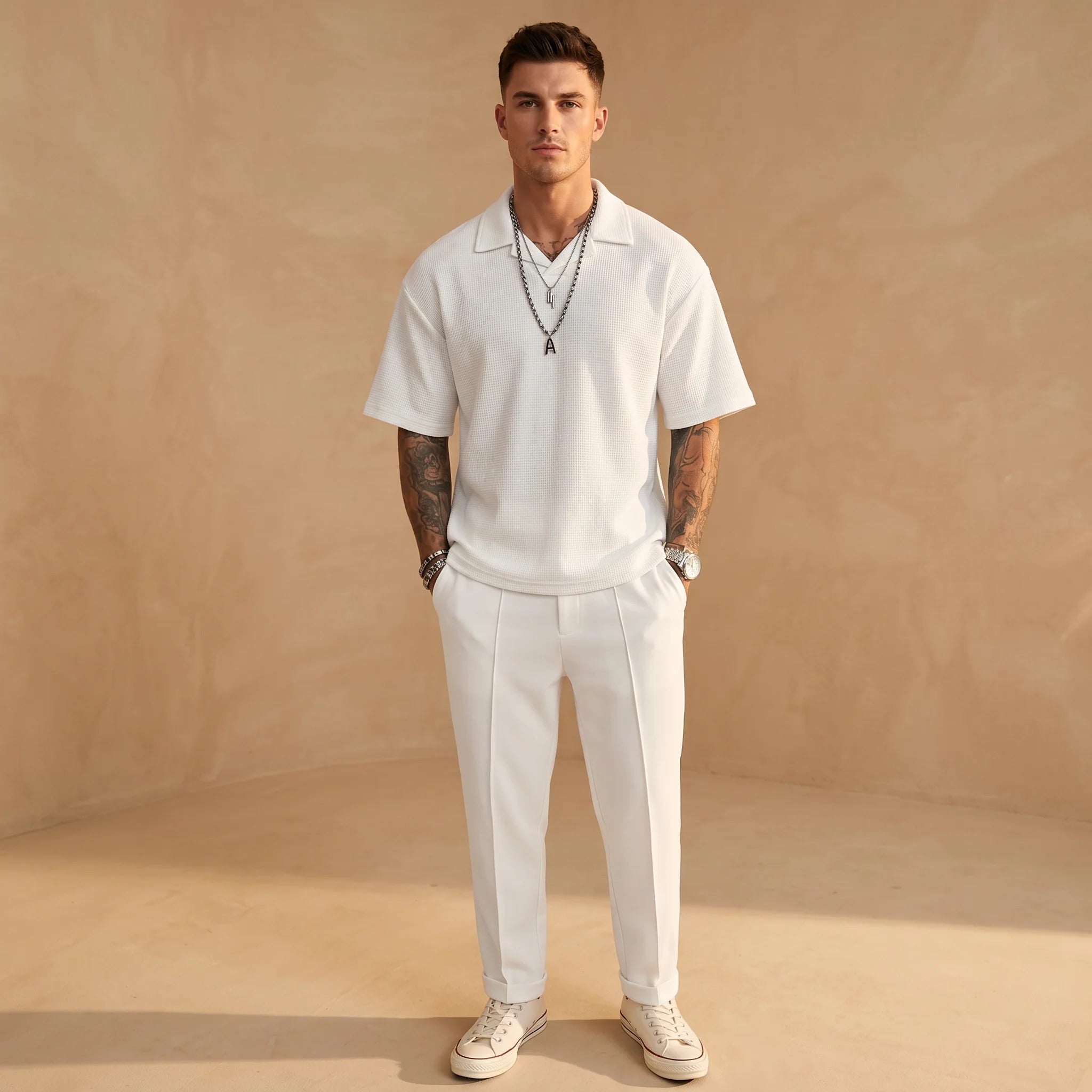 Johnston - Loose Fit Casual 2-Piece Set