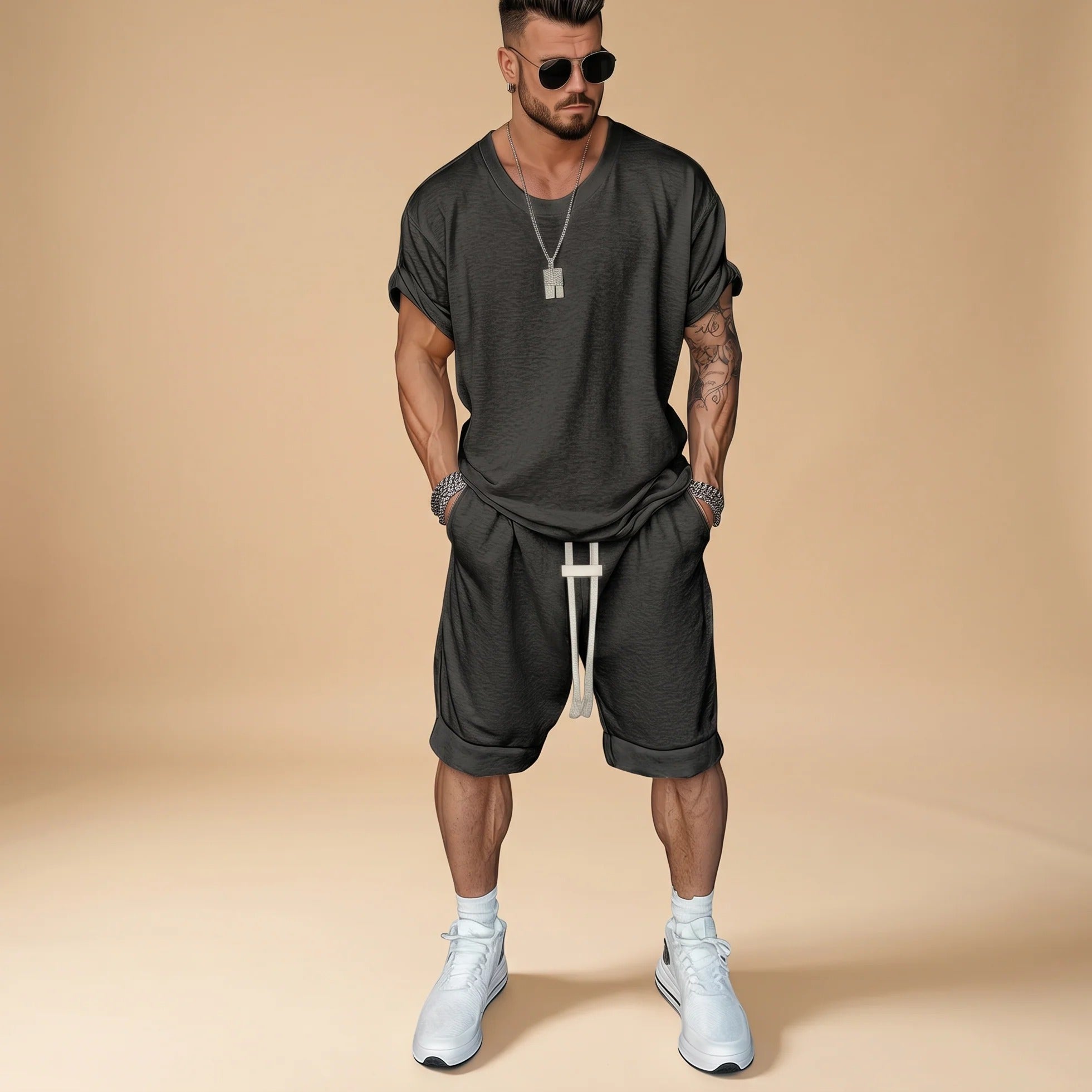 Alan - Relaxed Shirt and Shorts Set