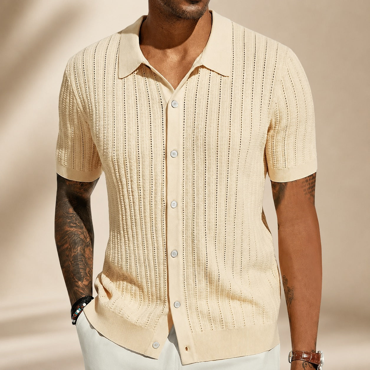 Steven - Casual Breathable Open Shirt