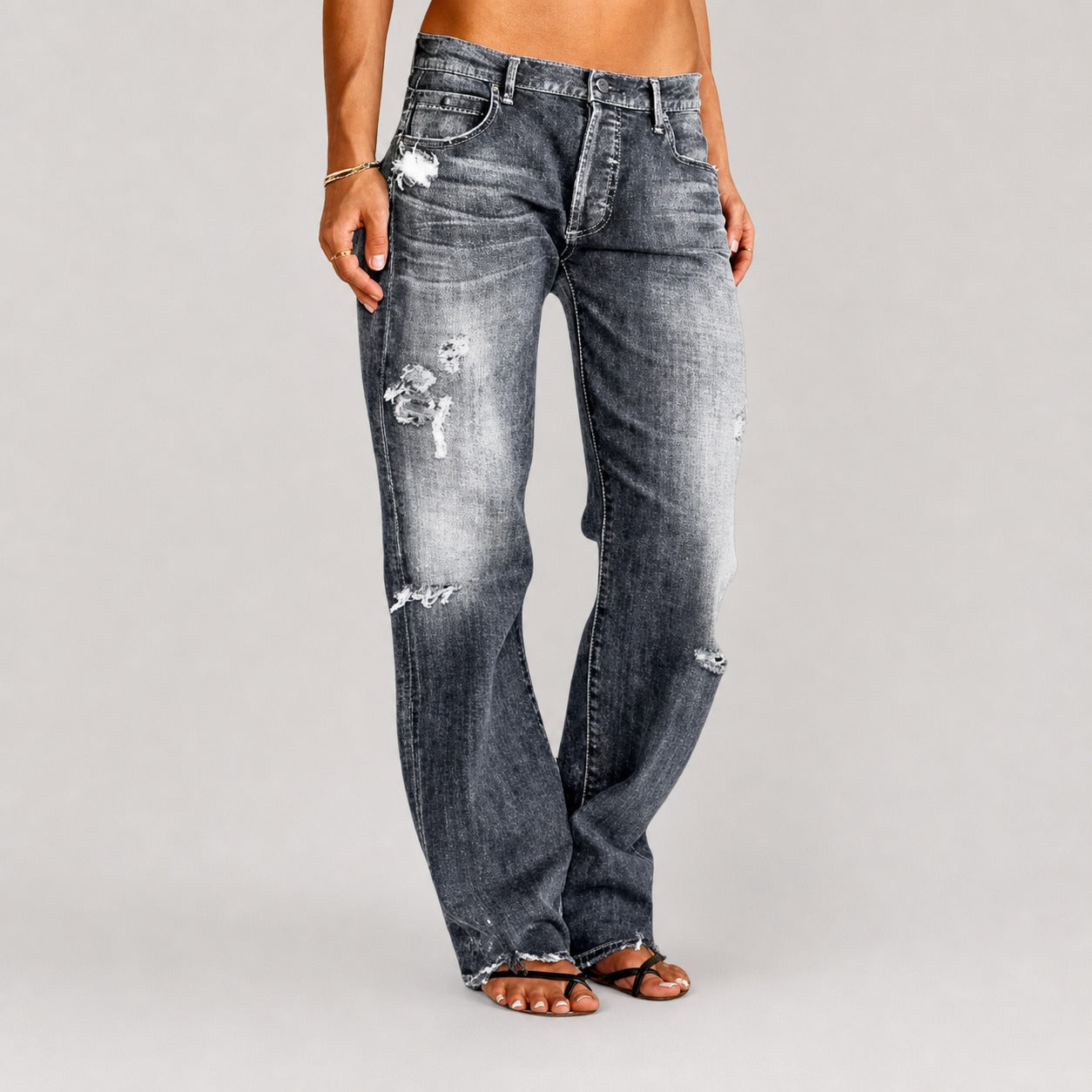 Stacey - Trendy Wide-Leg Jeans