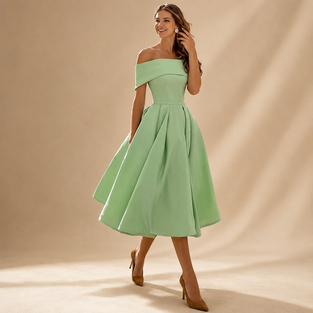 Erika - Stylish Off Shoulder Dress