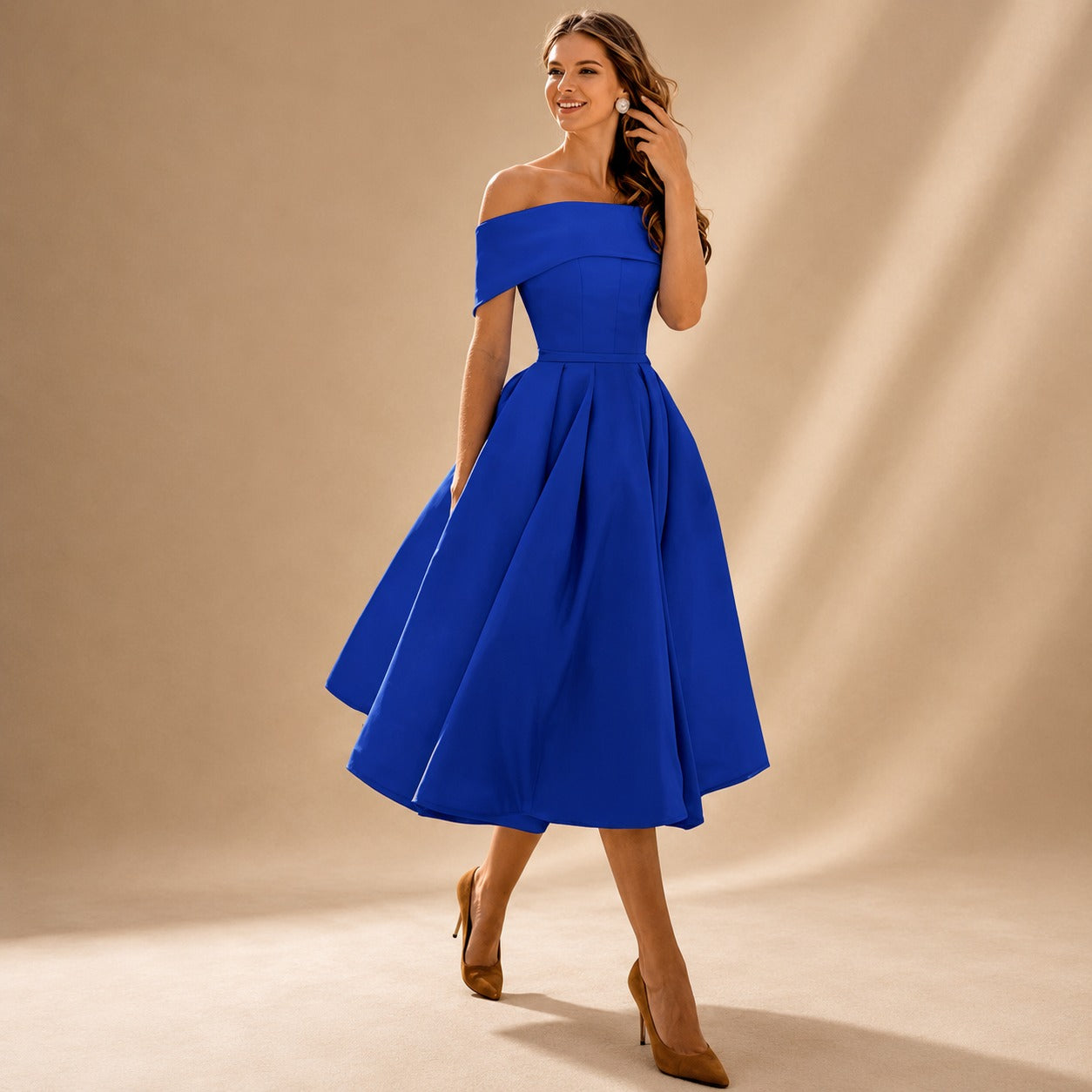 Erika - Stylish Off Shoulder Dress