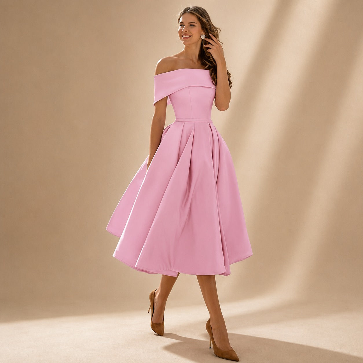 Erika - Stylish Off Shoulder Dress
