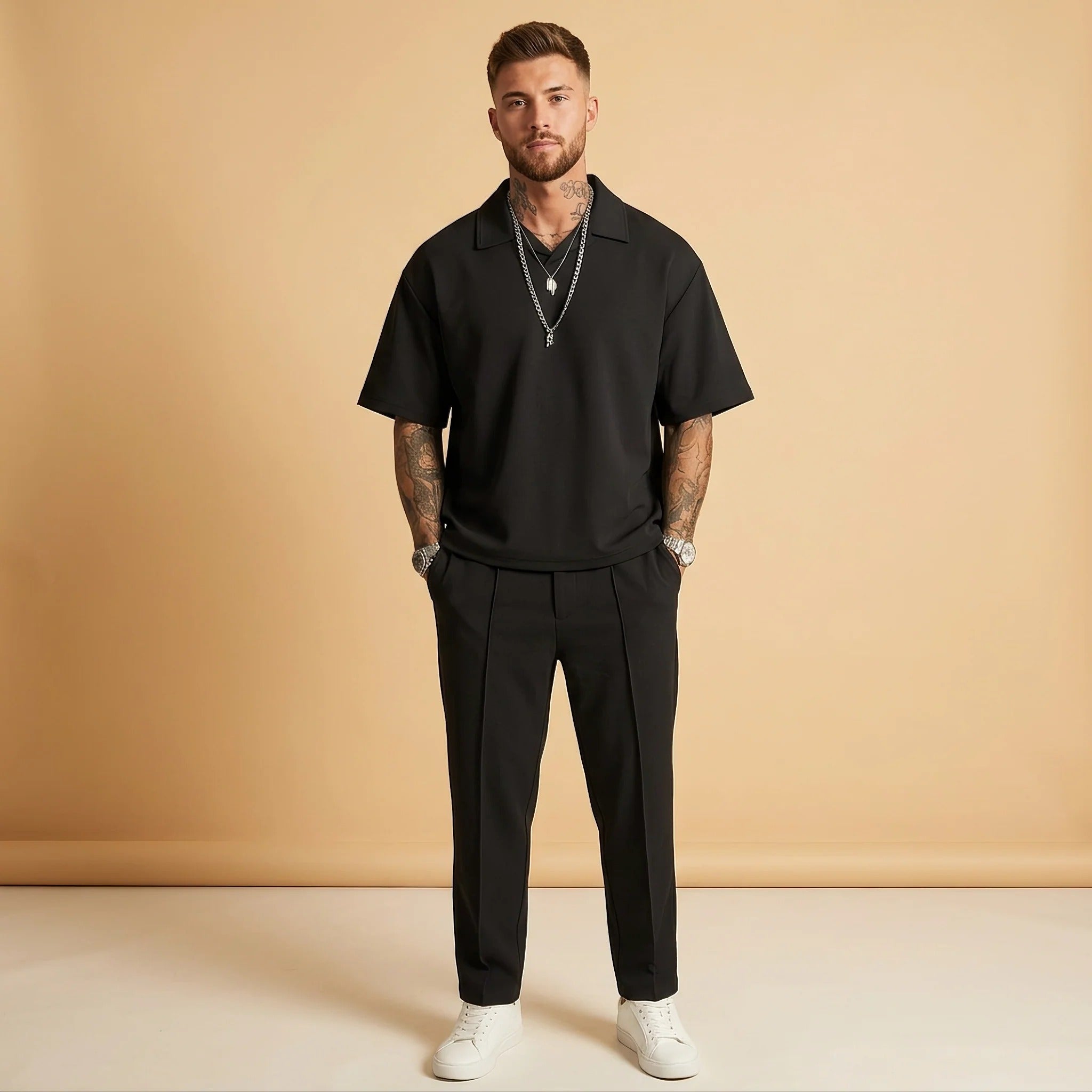 Johnston - Loose Fit Casual 2-Piece Set
