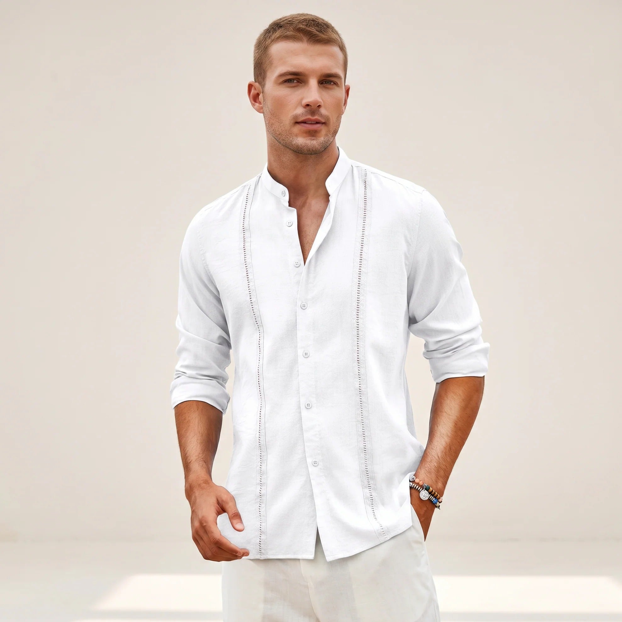 Olivier - Stylish Embroidered Shirt