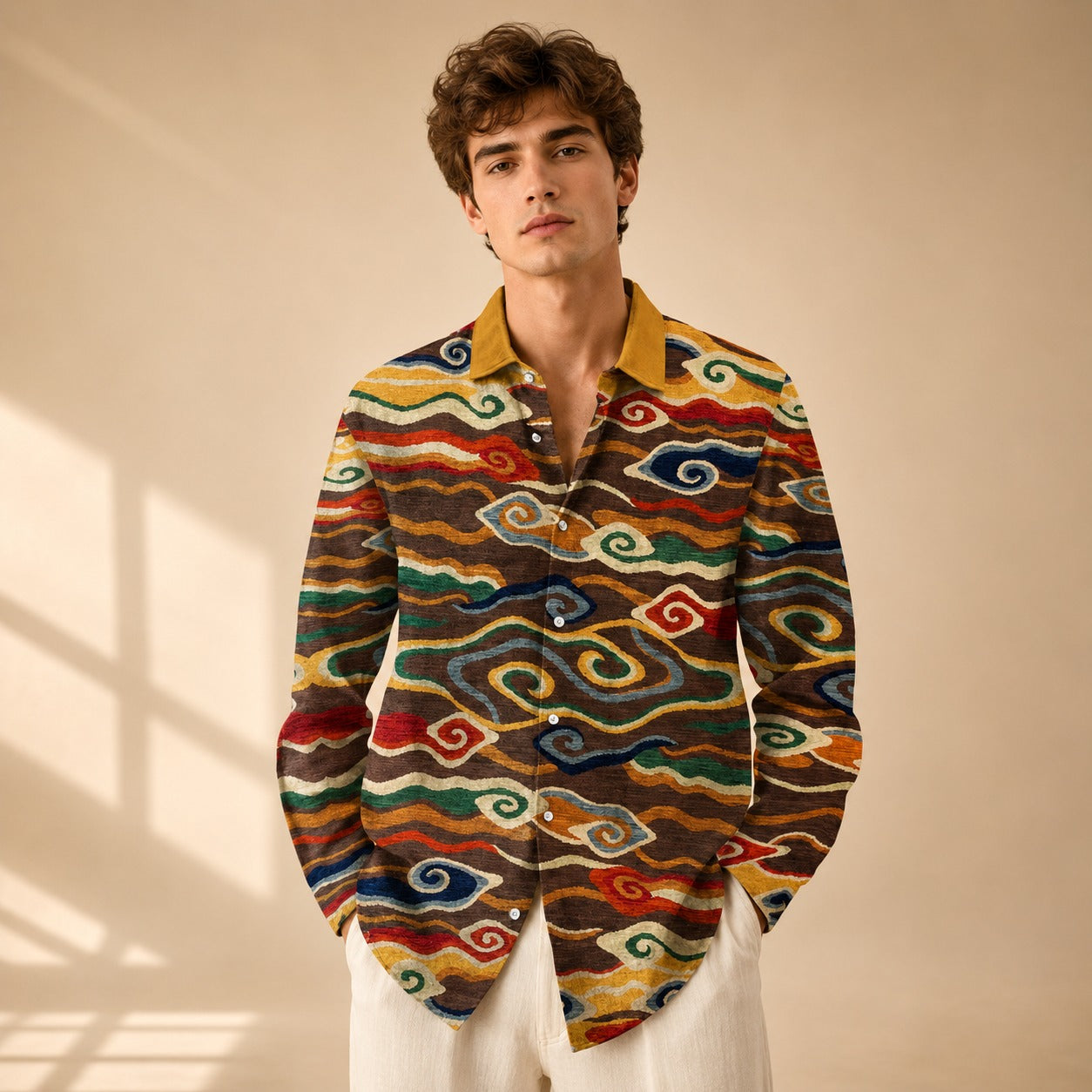 Neil - Creatively Styled Long Sleeved Shirt