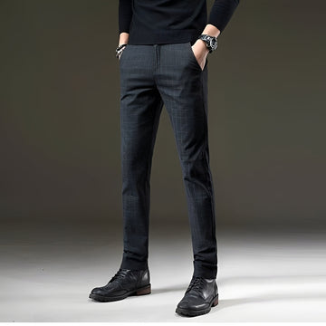 Kristian - Stylish Pants with a Check Pattern