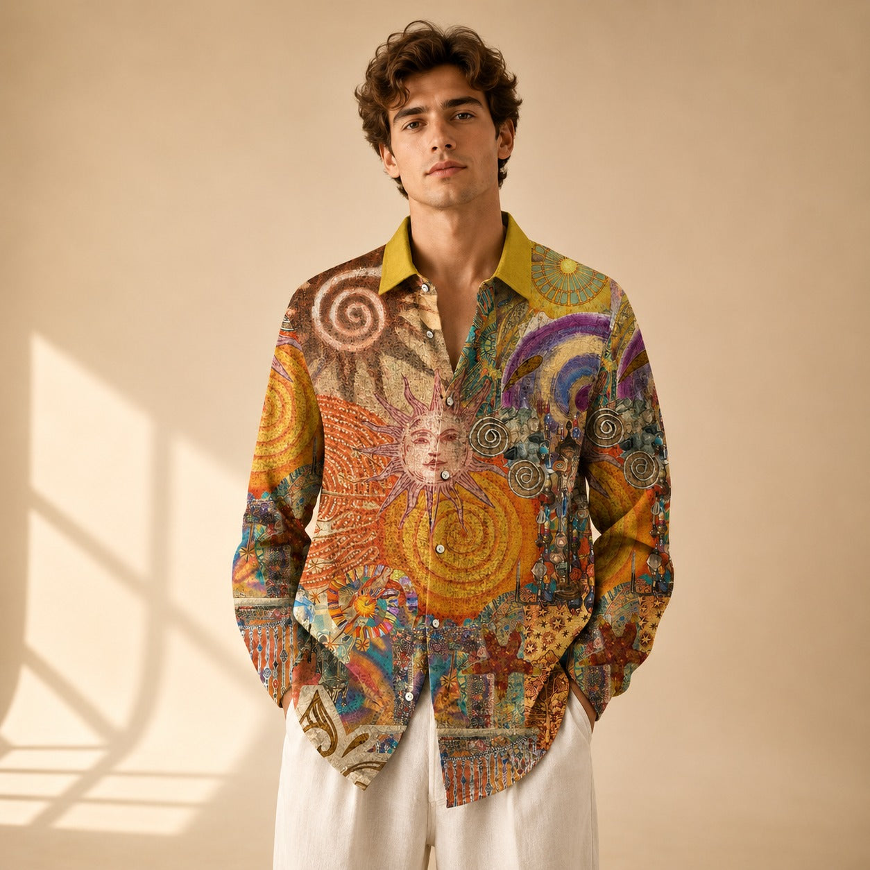 Neil - Creatively Styled Long Sleeved Shirt