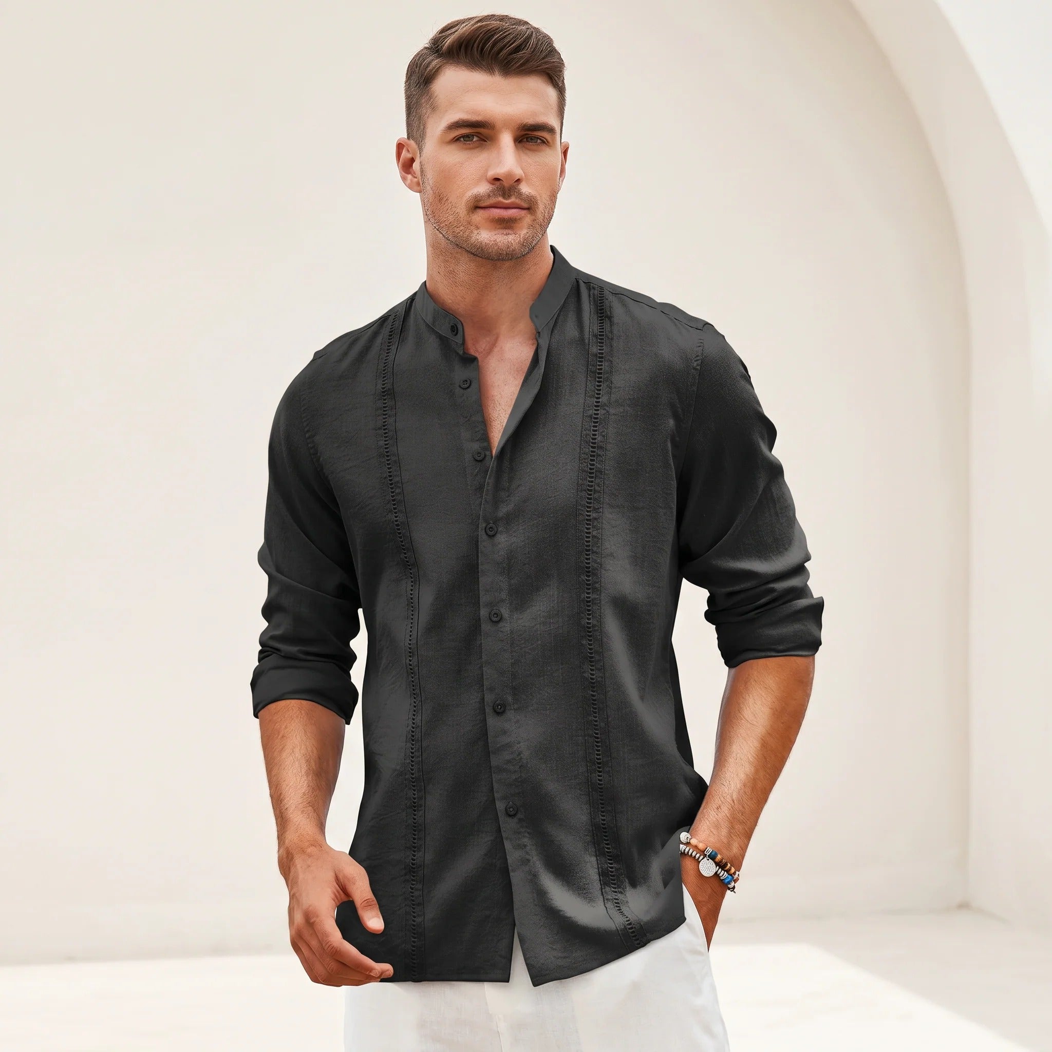 Olivier - Stylish Embroidered Shirt